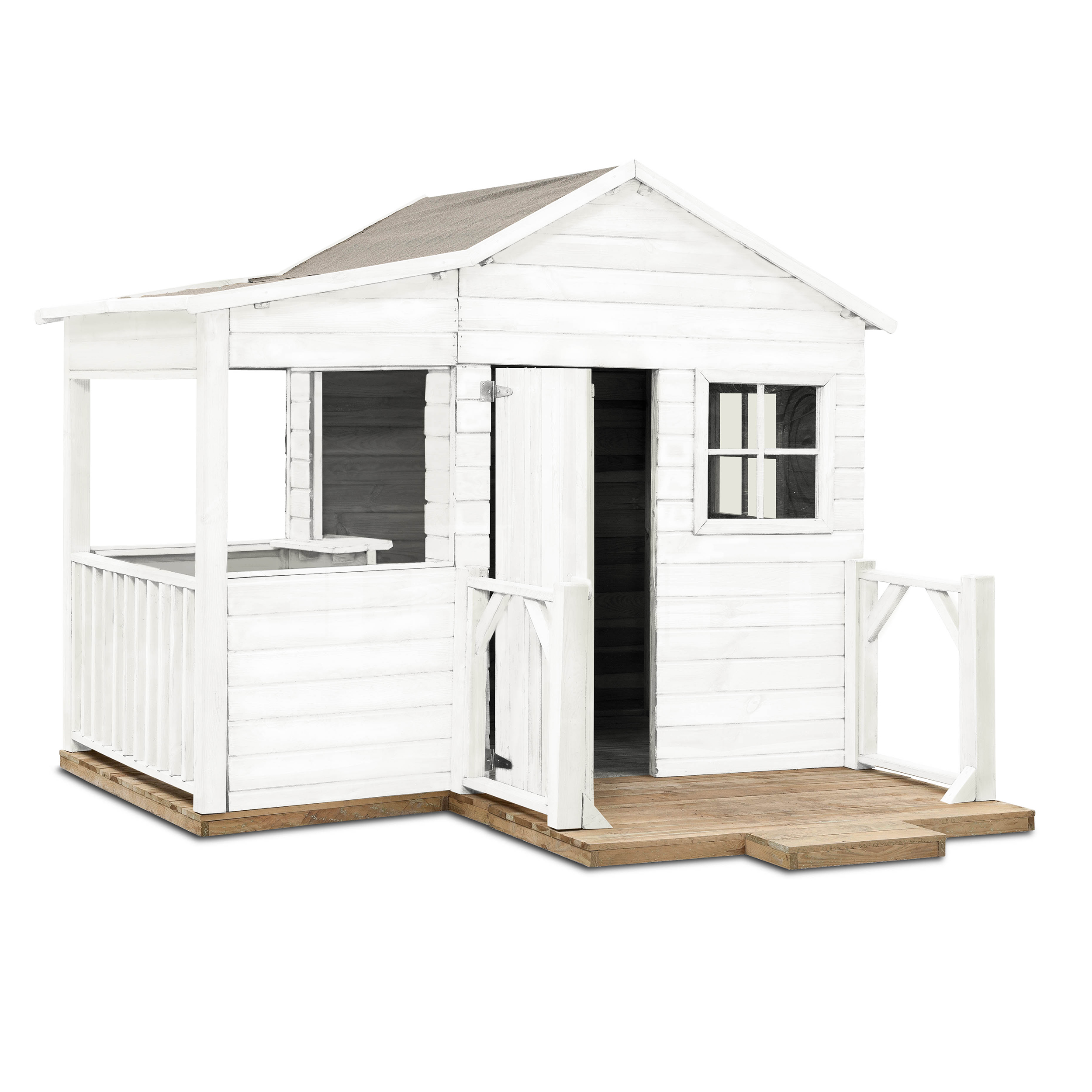 Lekstuga Jabo Lara 4,5 m² Trästuga med Sadeltak