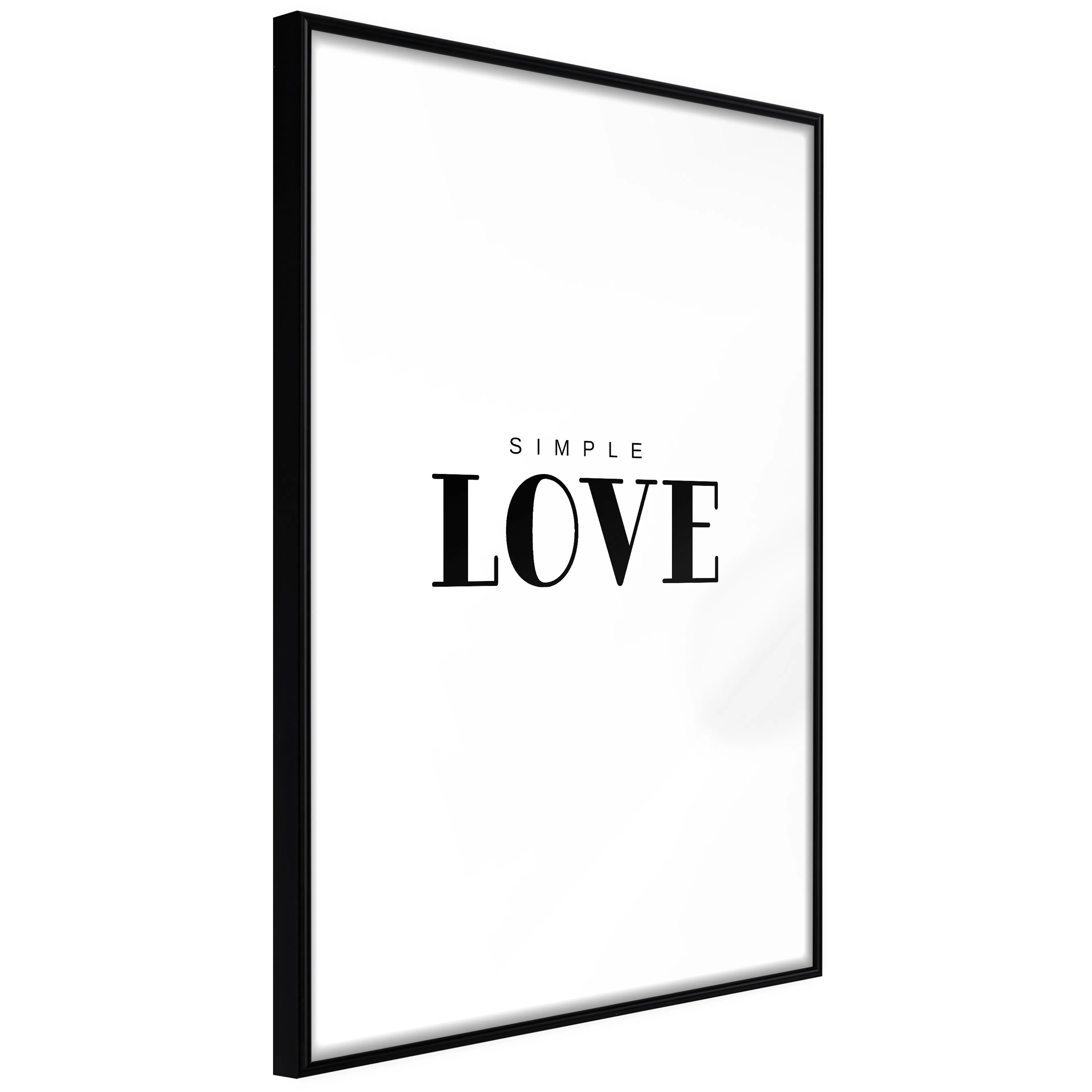 Affisch - Simple Love [Poster] 40x60 Svart ram, 40x60 cm