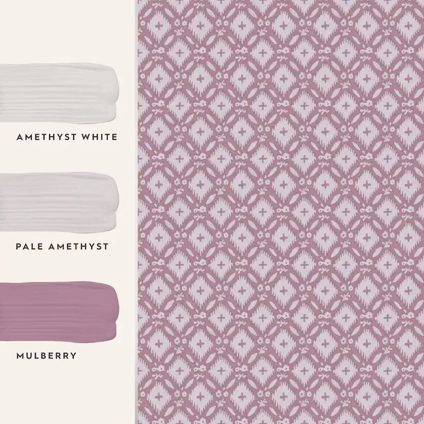 Tapet Laura Ashley Vitbrook Mulberry Purple 118473