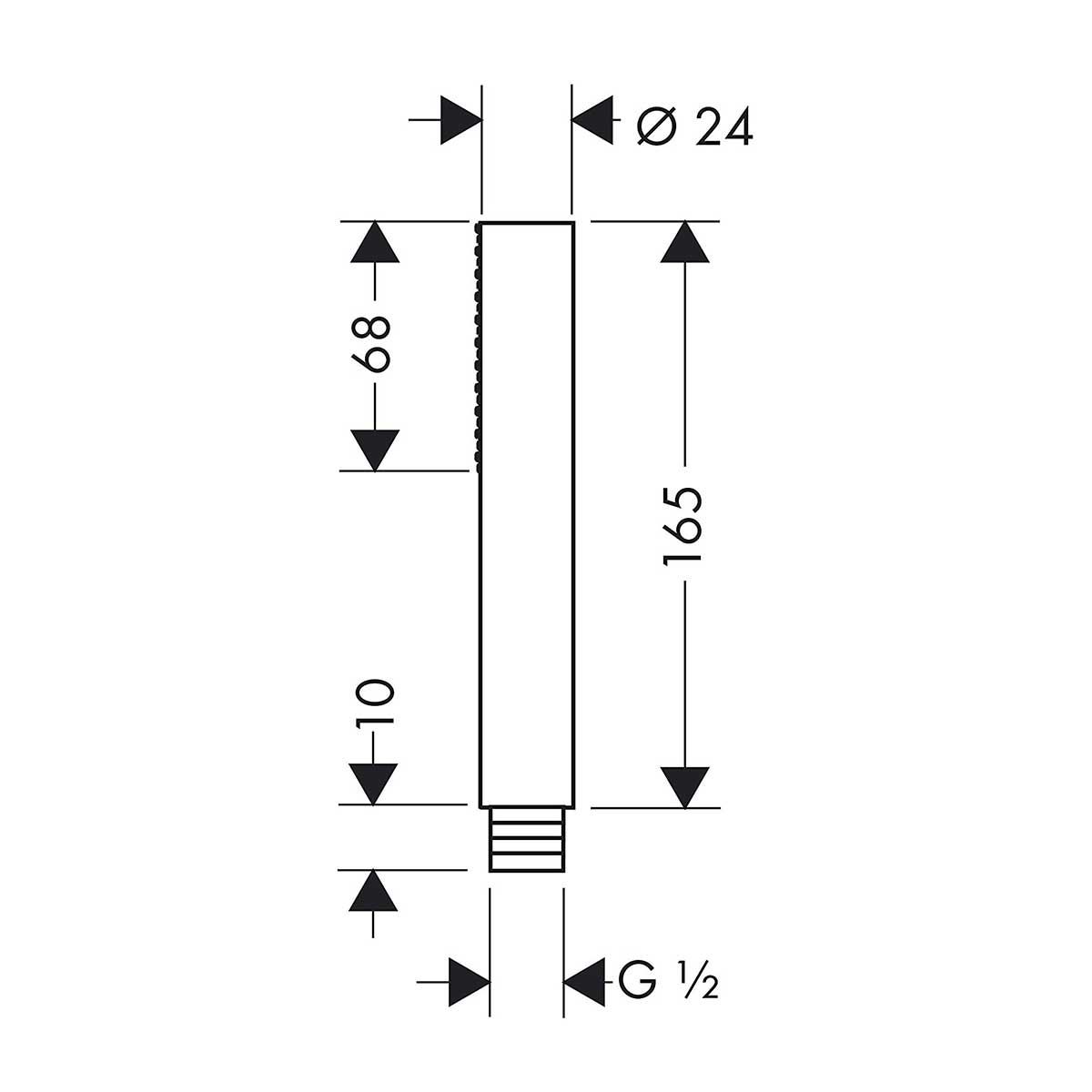 Pinnhanddusch Axor Starck 1jet