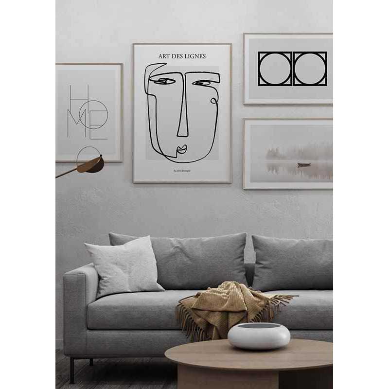 Poster Gallerix Art De Lignes No1