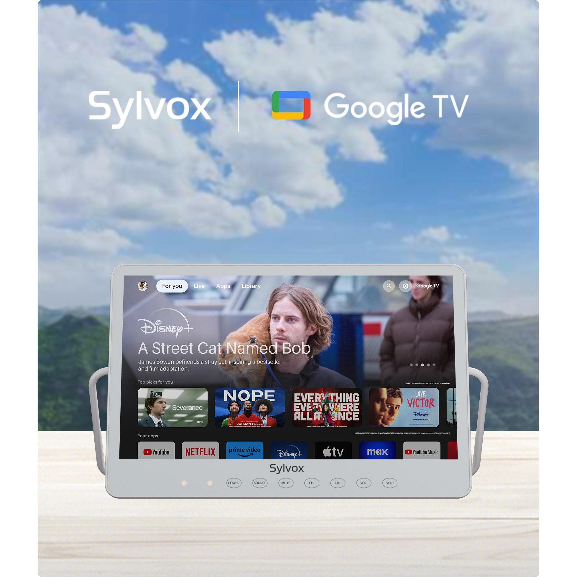 Portabel Utomhus TV Sylvox Smart 15,6tum
