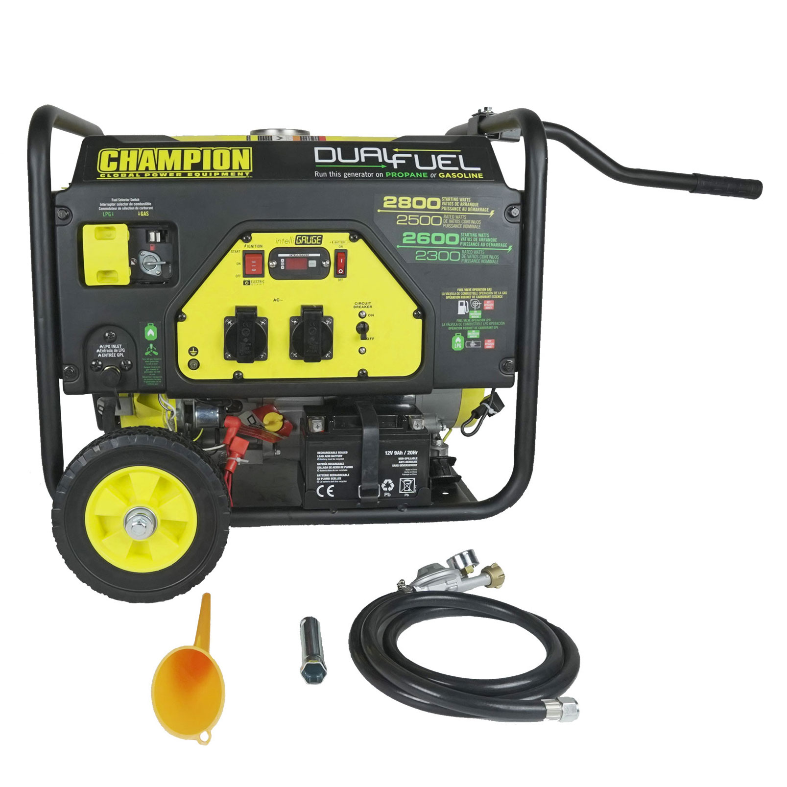 Elverk Champion Generators CPG3500 2,8kW 1-fas Dual Fuel