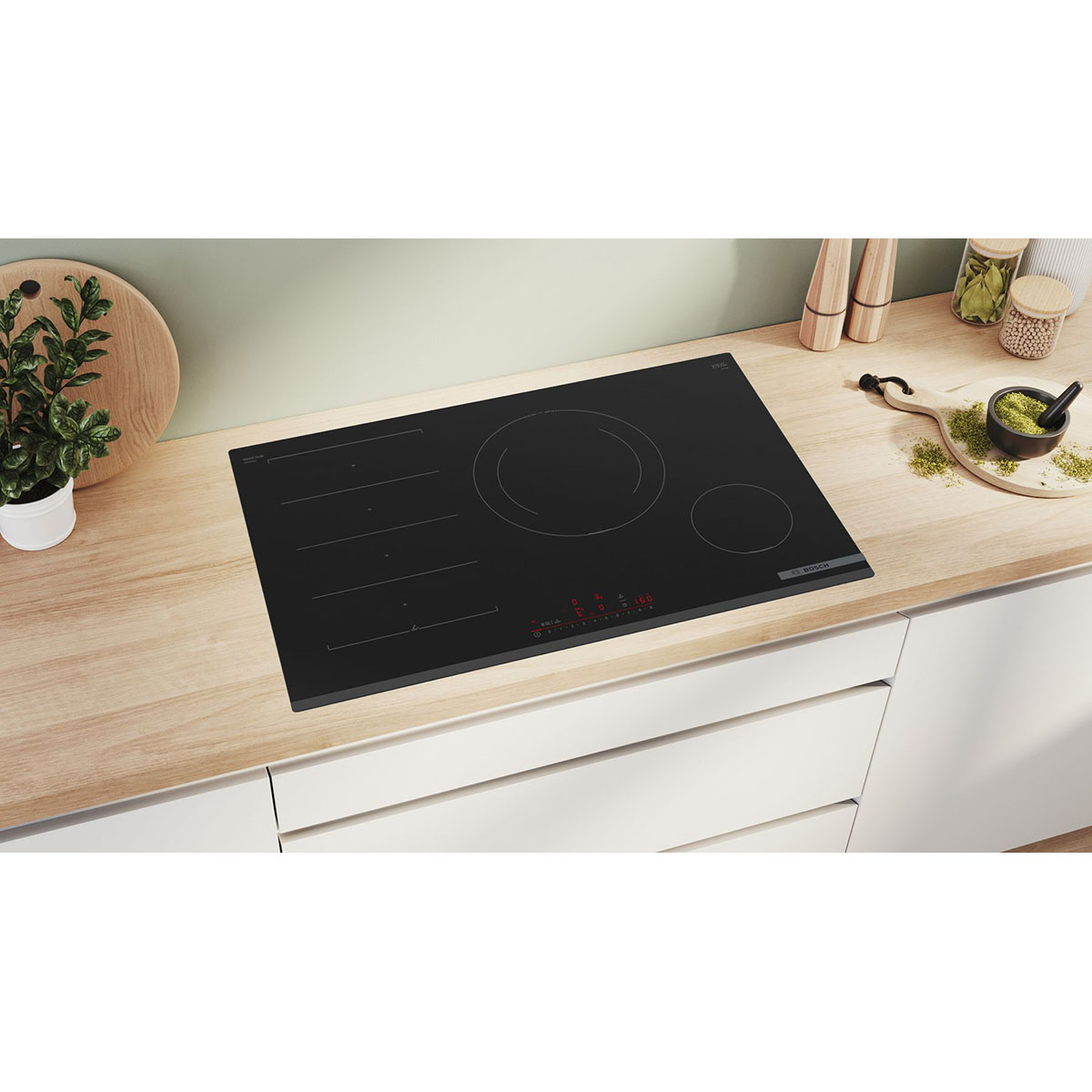 Induktionshäll Bosch Serie 6 PXE831HC1E Svart 4 Zoner Timerfunktion