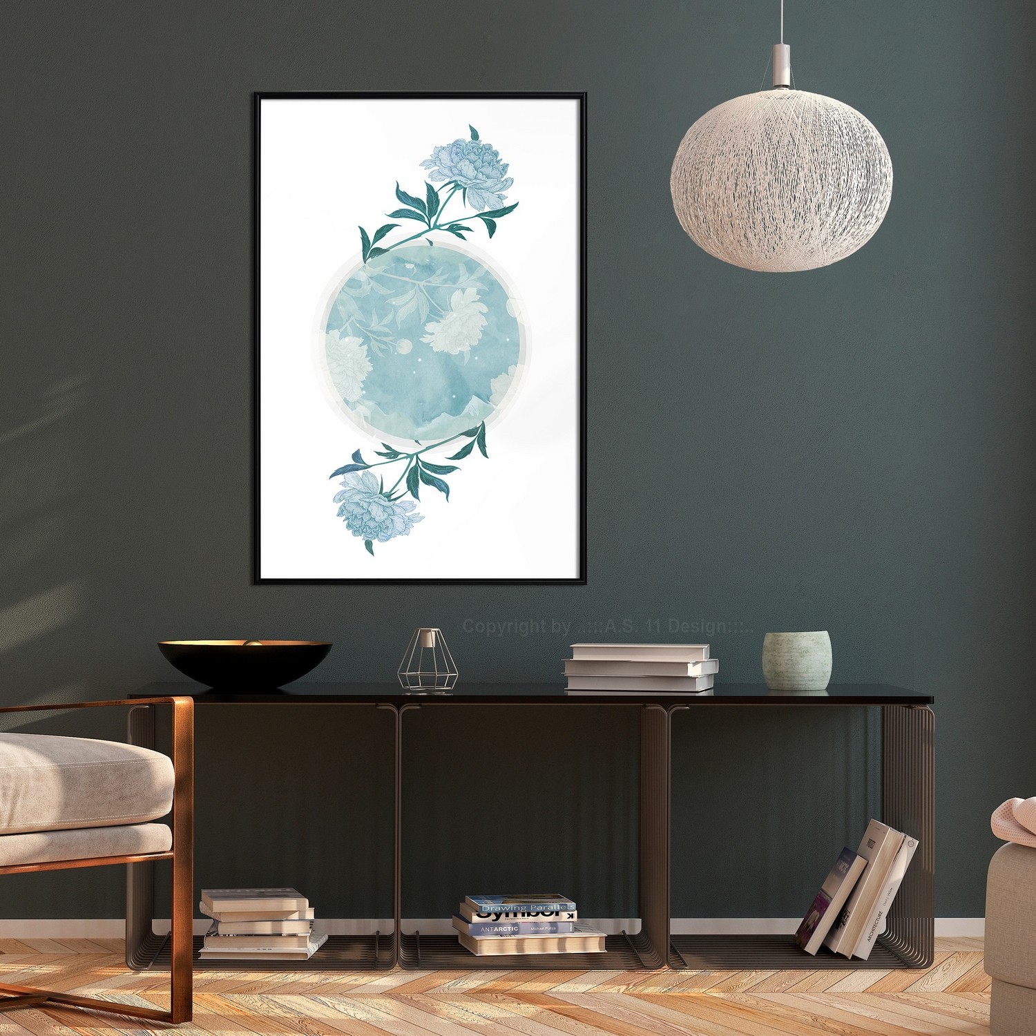 Poster Artgeist Affisch Floral Planet