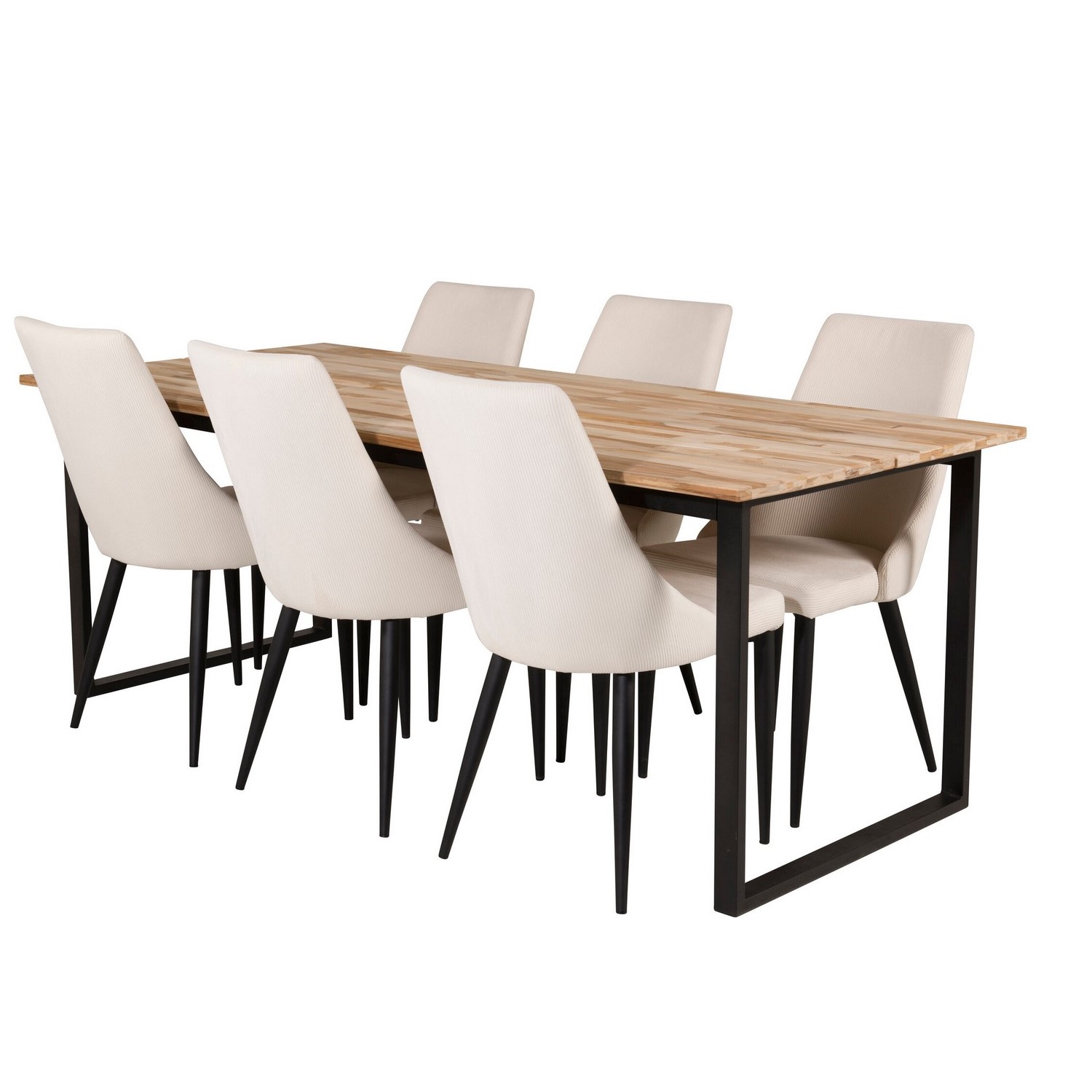 Matgrupp Venture Home Cirebon med 6st Leone Stolar