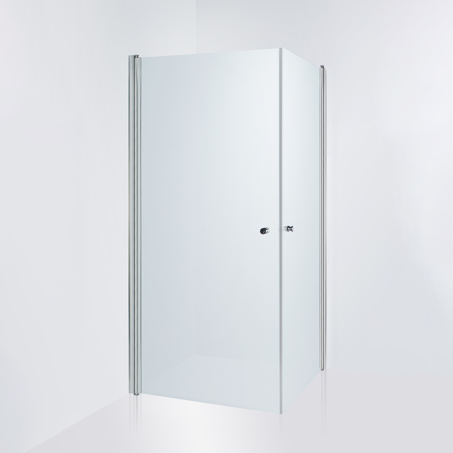 Duschhörn Duschbyggarna Twin De Luxe Frostat Glas