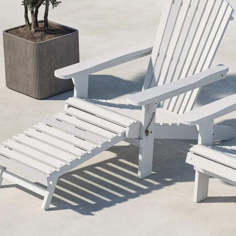Tropea Sun Lounge - White FSC 100% Vitmålad