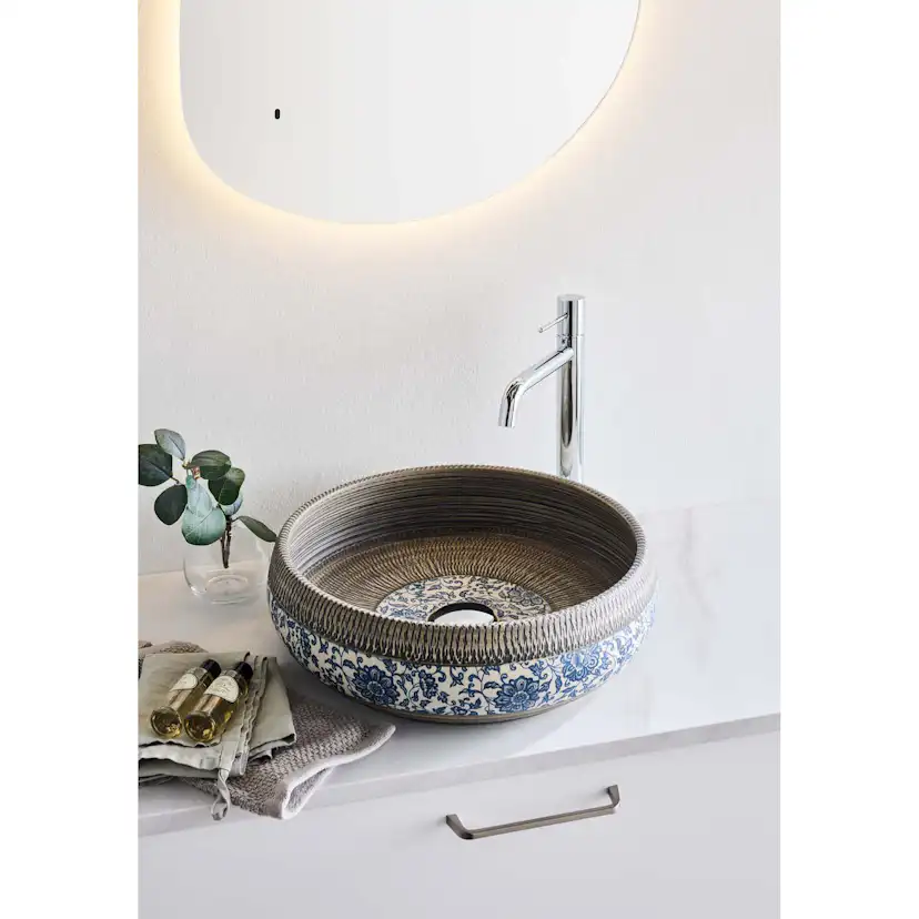 Tvättställ Noro Blossom med Tvättställsblandare Vogue