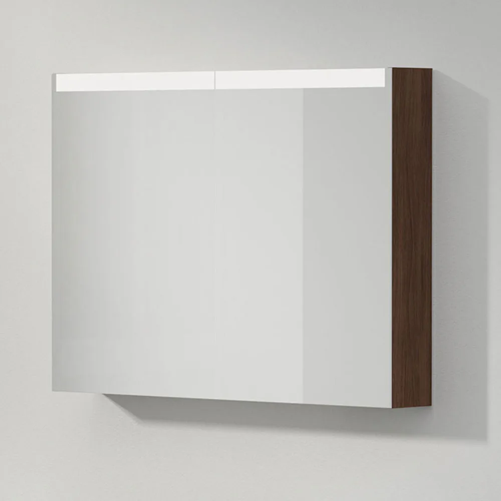 Spegelskåp Stage 100, Dark Oak, 2Luckor,1000x720x140 Bredd: 1000 mm, Dark Oak, Dubbla luckor