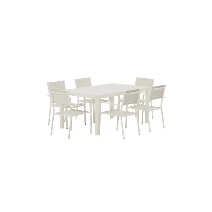 Matgrupp Utomhus Venture Home Capo 100x160 cm med 6 st Copacabana Trädgårdsstolar