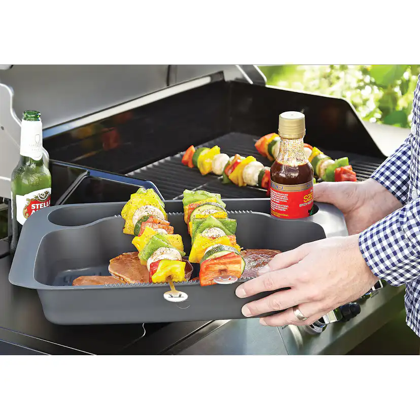 Preppbricka Outset med Lock för Grill