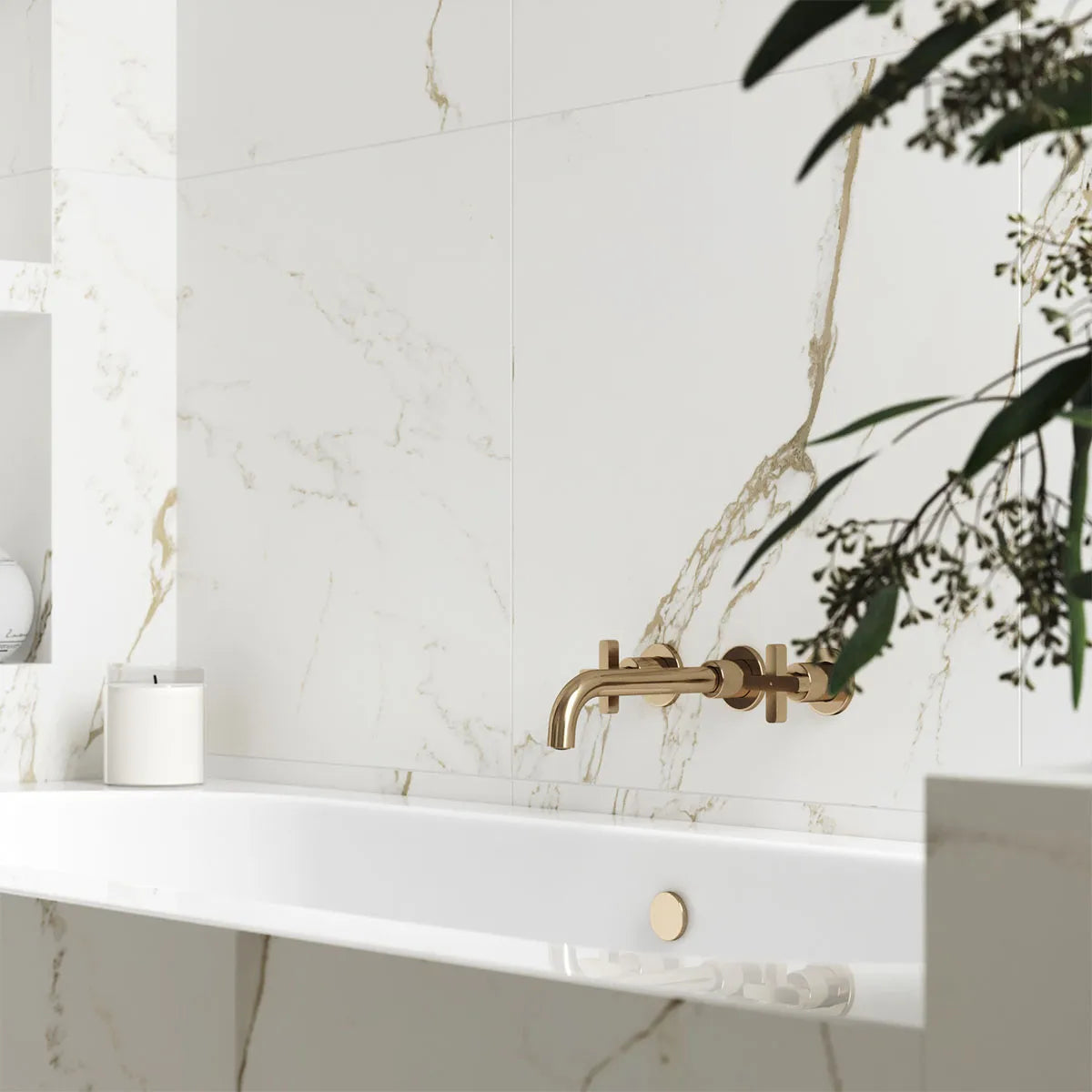 Klinker Carrara Gold Marmor Matt 60x60