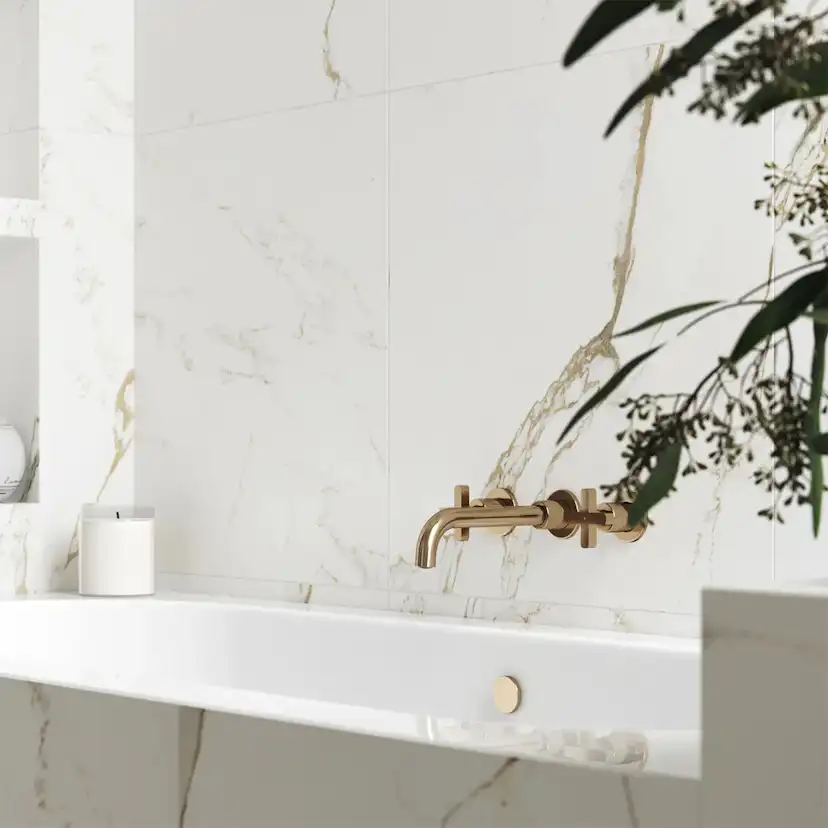 Klinker Carrara Gold Marmor Matt 60x60