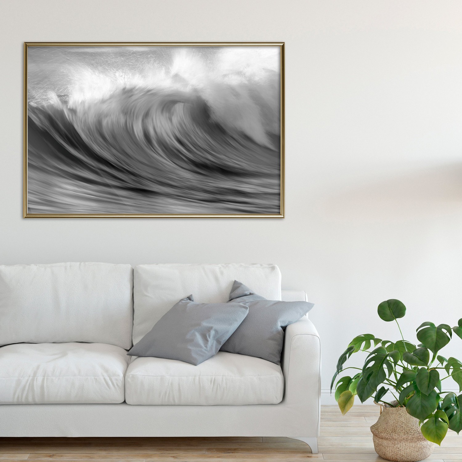 Affisch - Surfers Paradise [Poster] 45x30 Guld ram, 45x30 cm