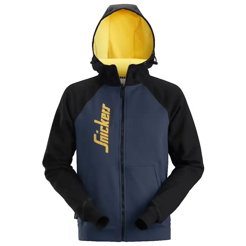 Hoodie Snickers Workwear Logo hel zip