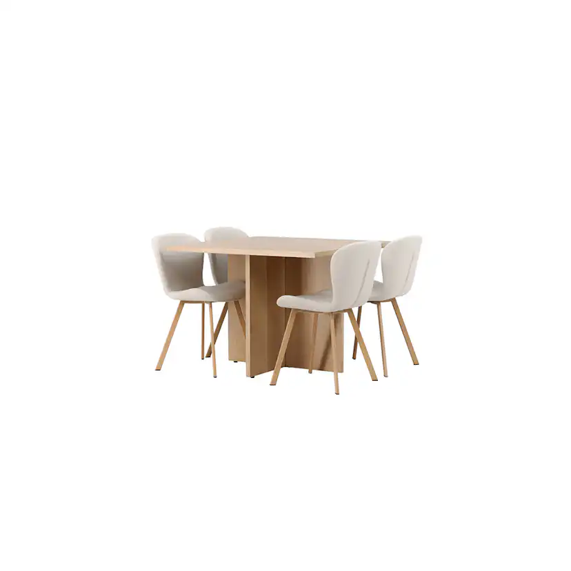 Matgrupp Venture Home Leo med 4 Lilja Stolar