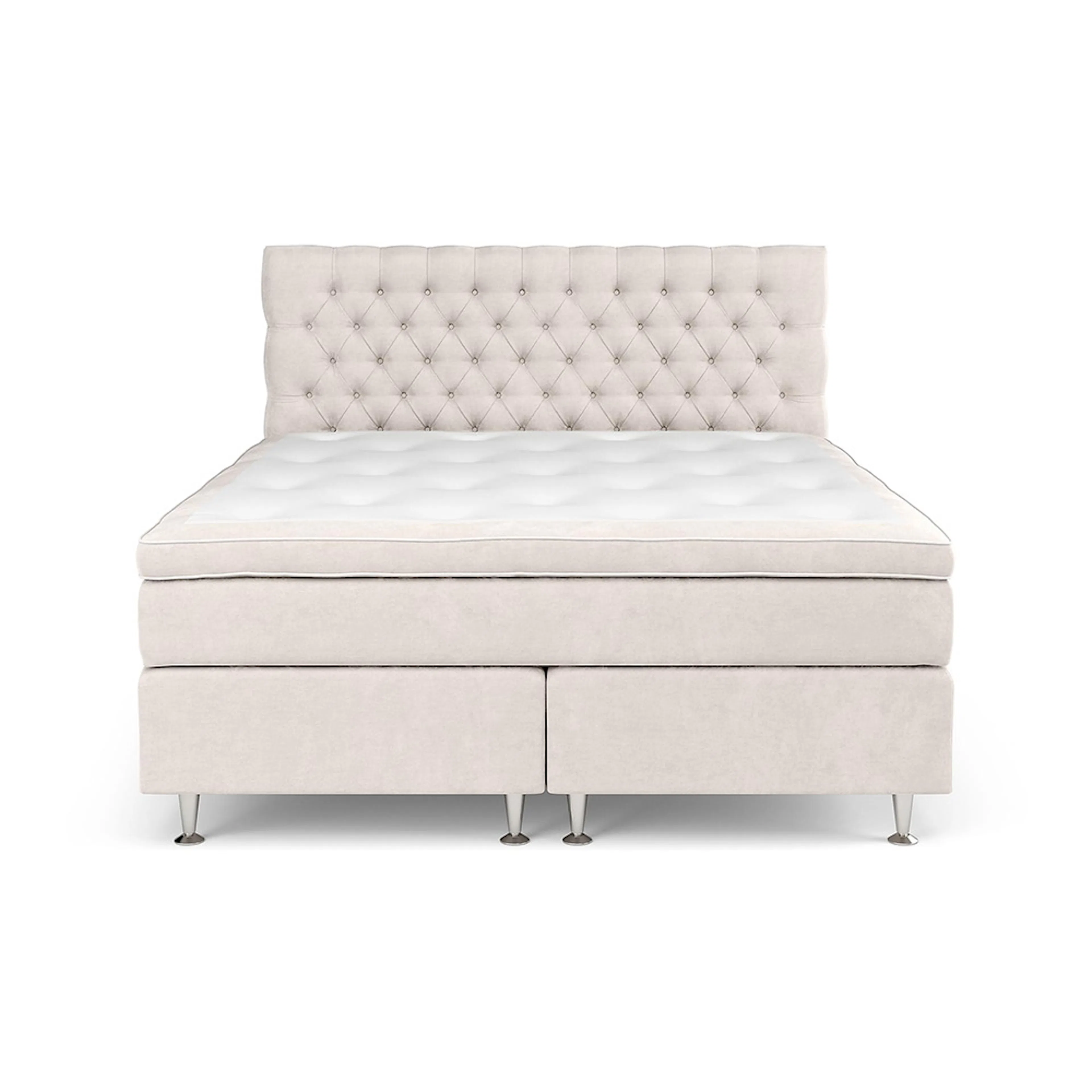 Celine Sängpaket 160x200cm 160x200, Beige, Medium/Fast, Stålben