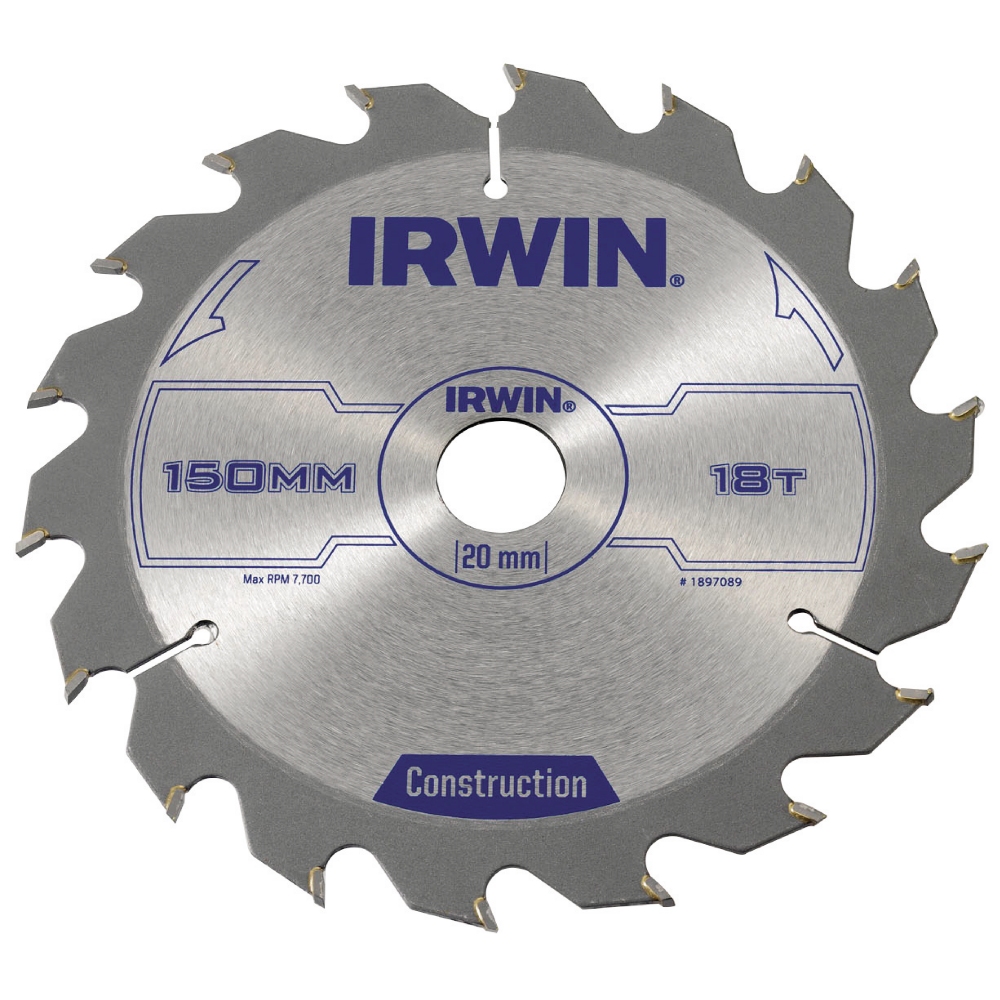 Sågklinga Irwin 150x20/16mm 18t 2,5mm