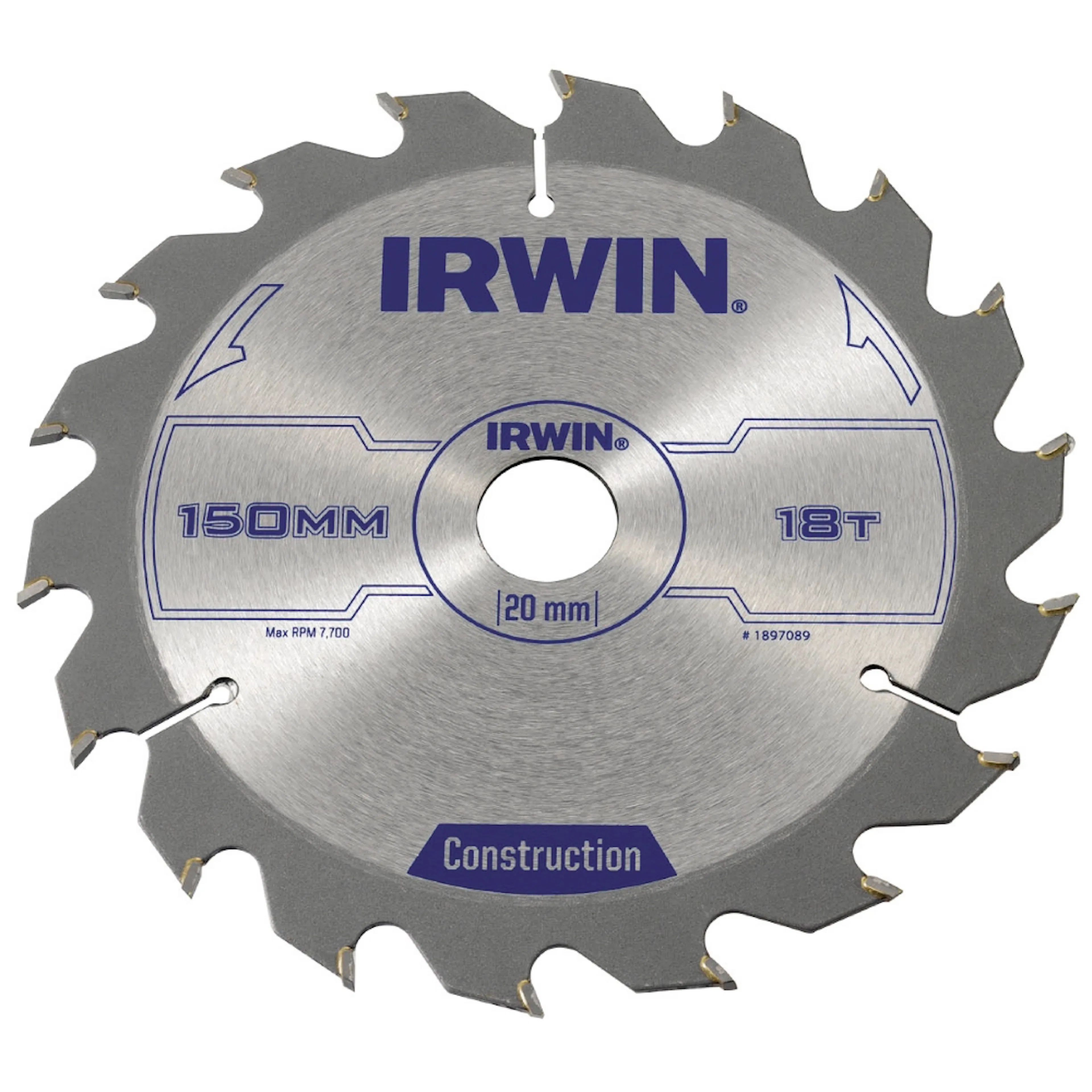 Sågklinga Irwin 150x20/16mm 18t 2,5mm