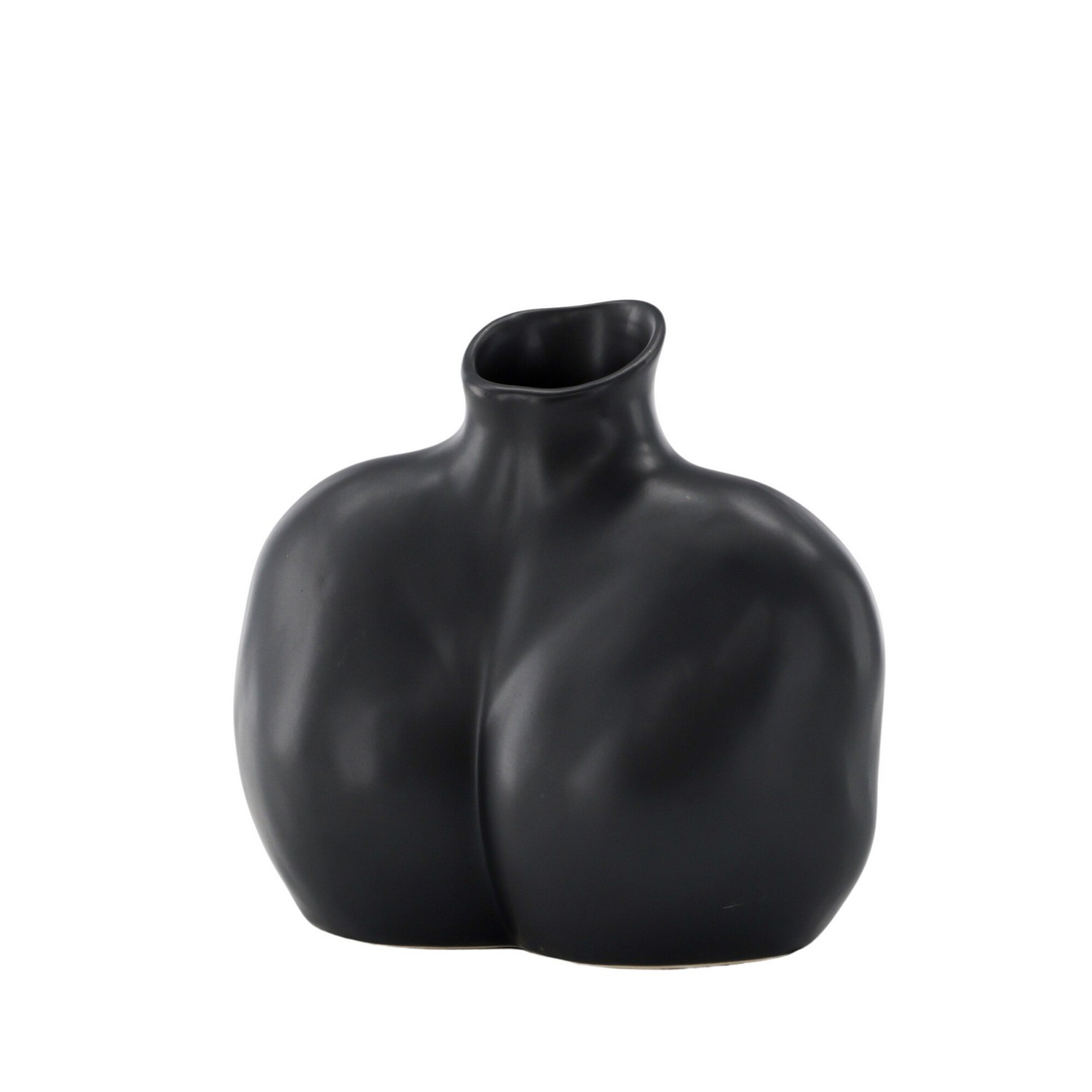 Harvey Vase - Matte Black - 17*10*15Hcm Svart