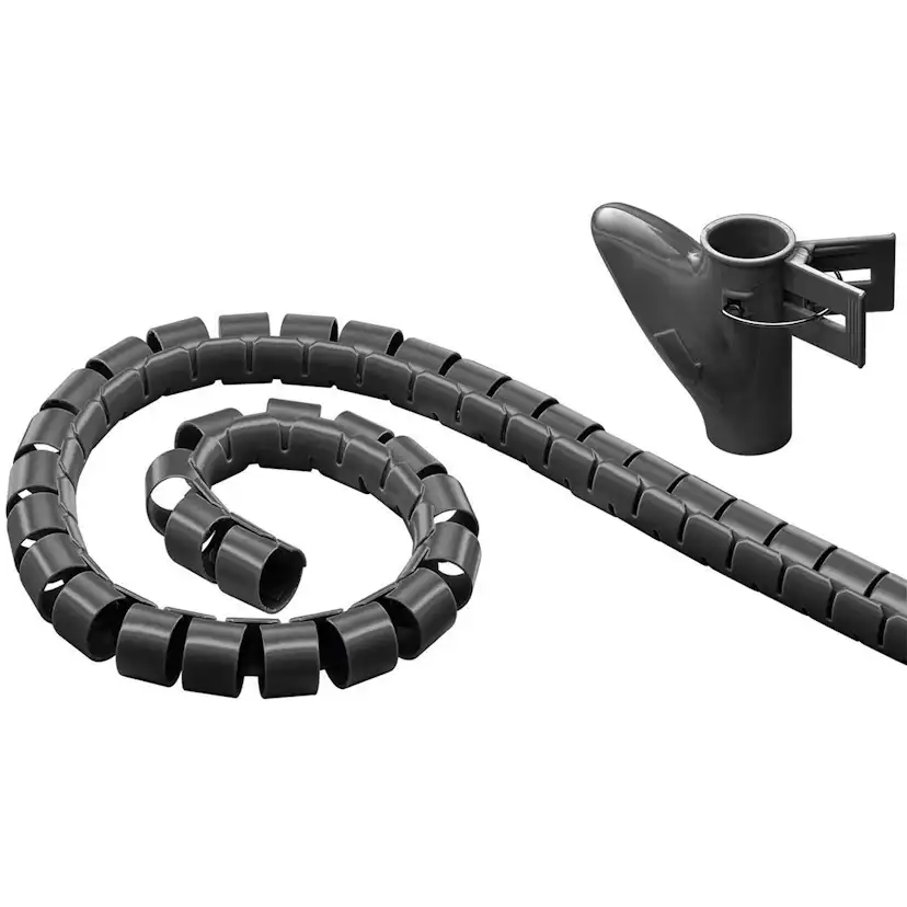 Mozi WireTube kabelspiral, 2,5 m, svart Färg: Svart