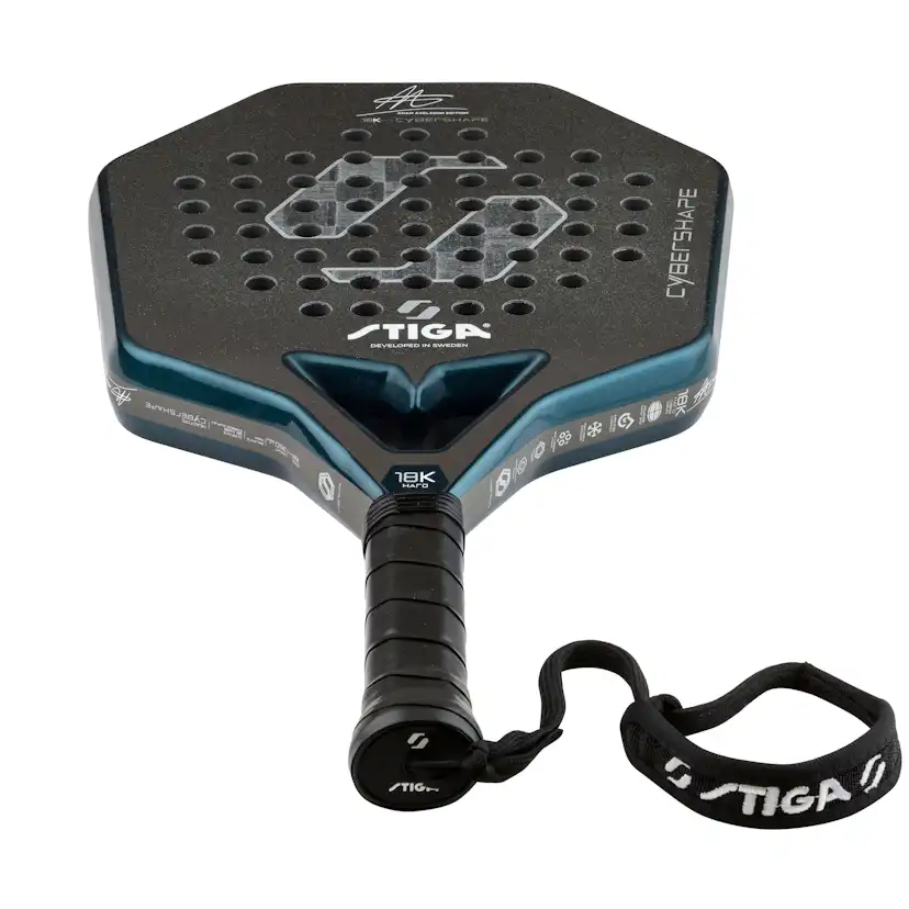 Padelracket STIGA Sports Cybershape 18K Hard Adam Axelsson Edition
