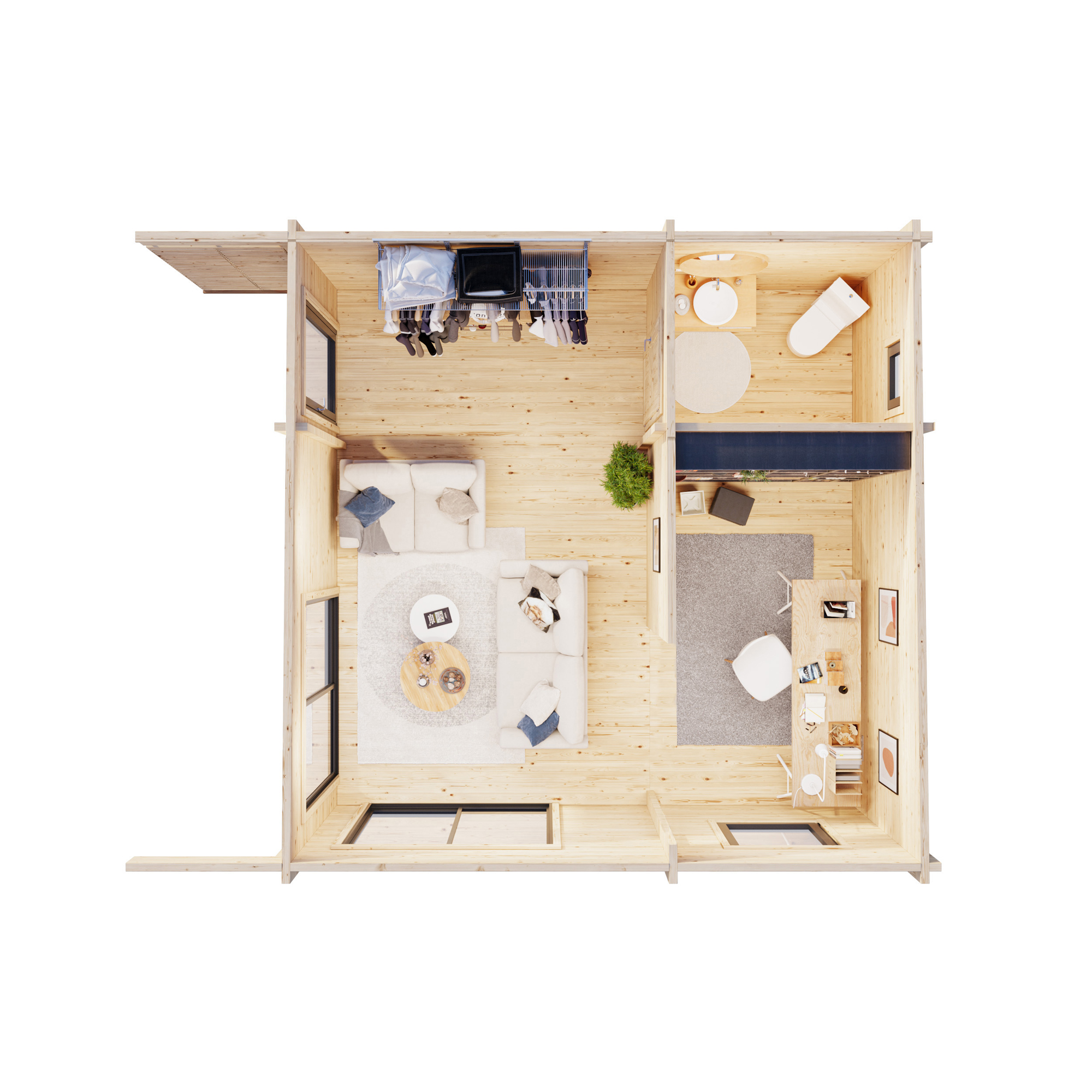 Trädgårdshus Palmako Cecilia 29,2 m2