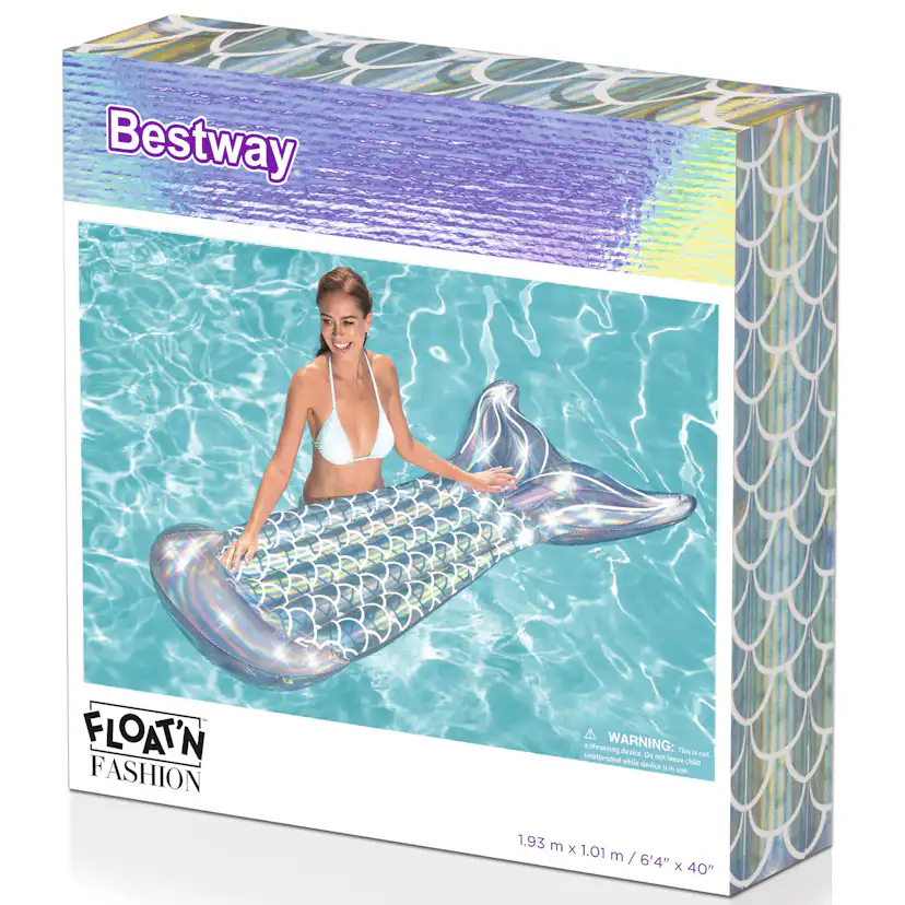 Badmadrass Bestway 193 cm Regnbågsskimrande