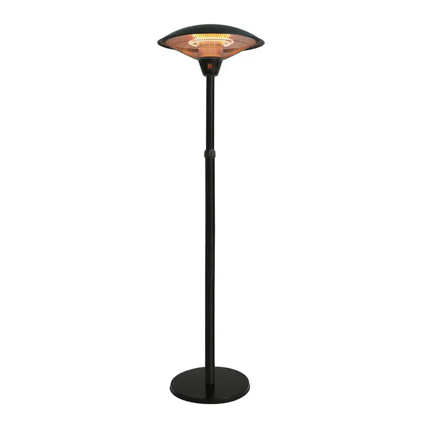 Terrassvärmare Hortus Golvmodell 900/1200/2100 W Teleskop HA Svart