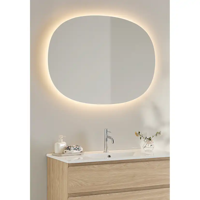 Spegel Hafa Ellipse LED 1000x750