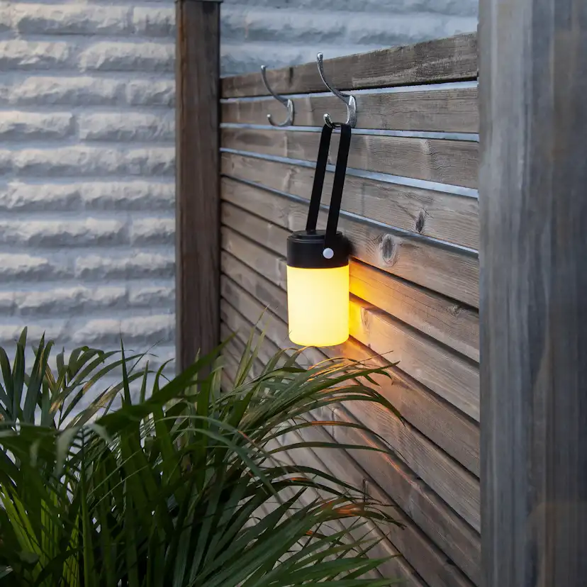 Lykta Star Trading Flame Lantern Vit/Svart BO
