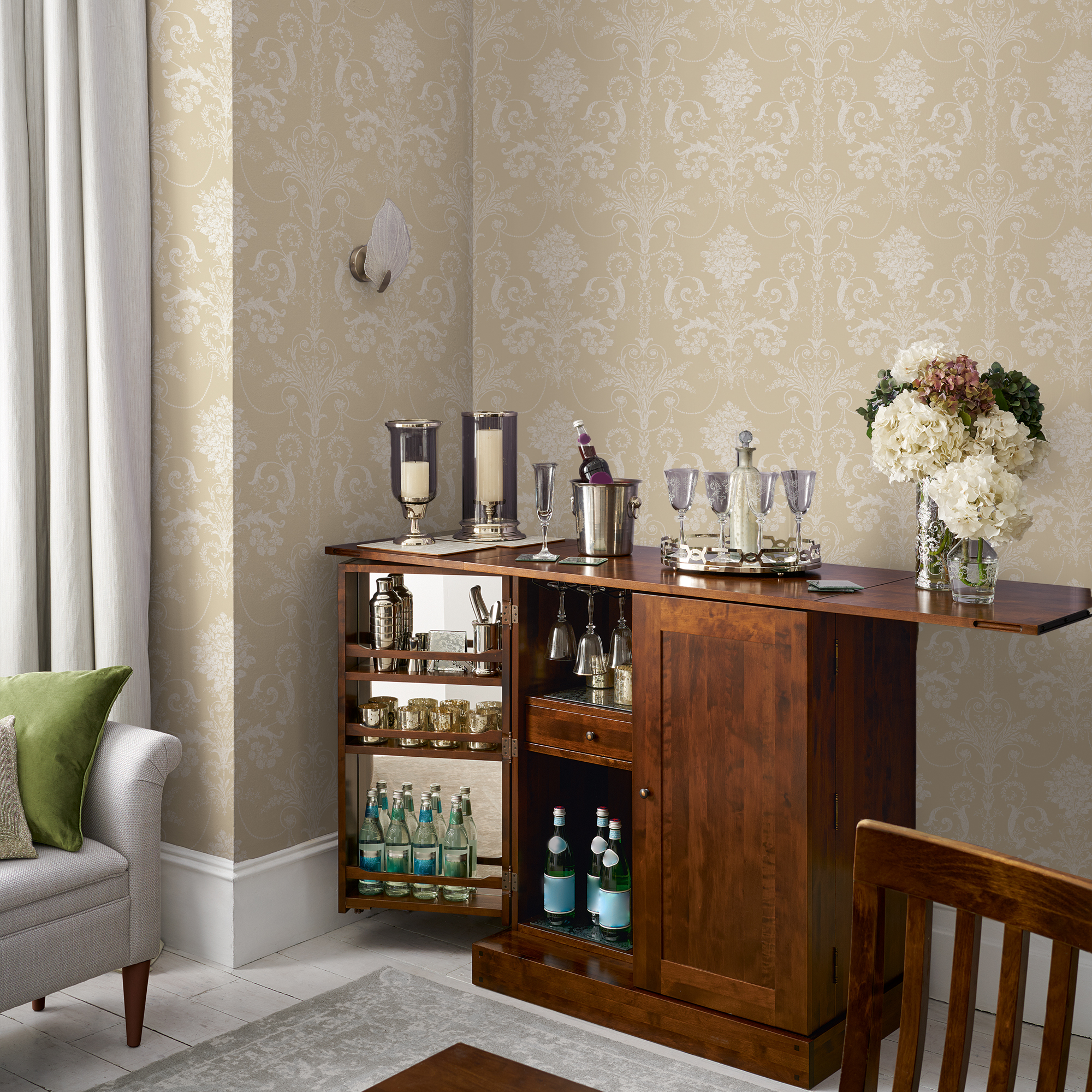 Tapet Laura Ashley Josette Linen