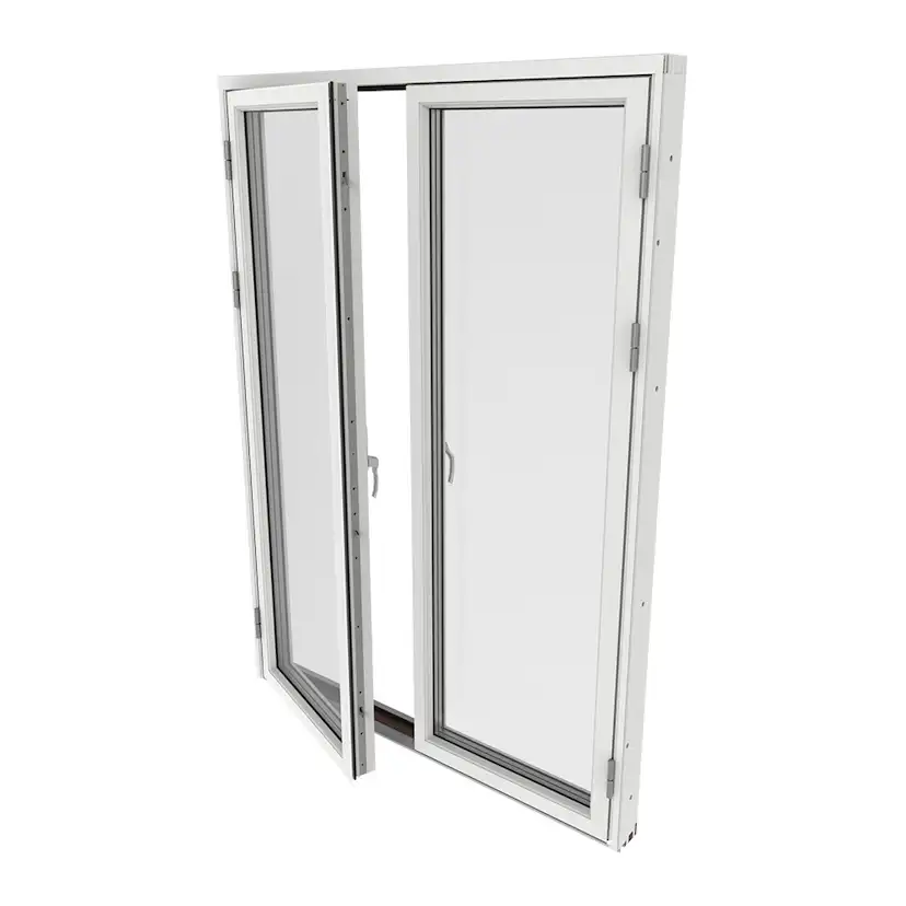 Parfönsterdörr Outline Helglasad 3-Glas Aluminium