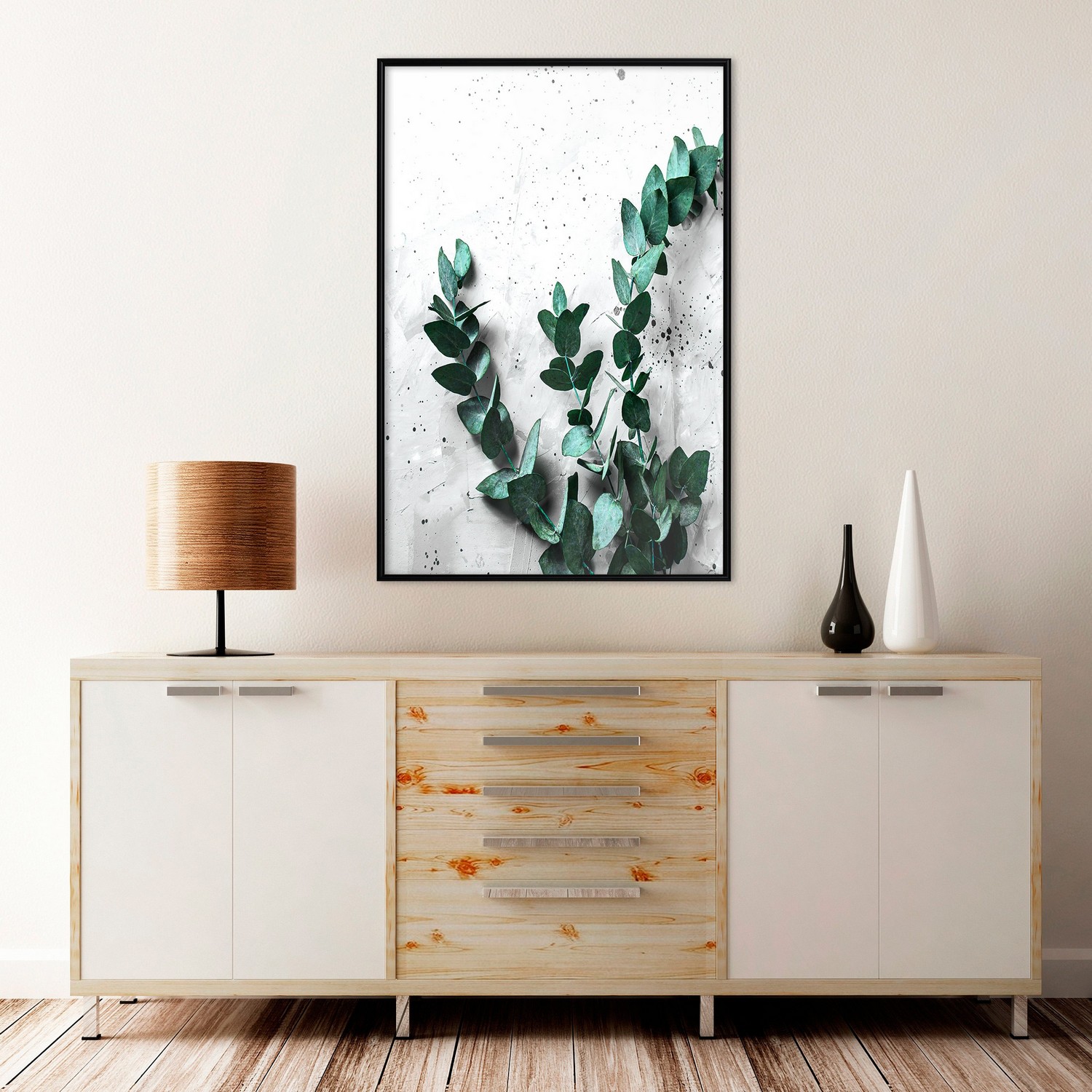 Affisch - Eucalyptus Scent [Poster] 30x45 Svart ram, 30x45 cm