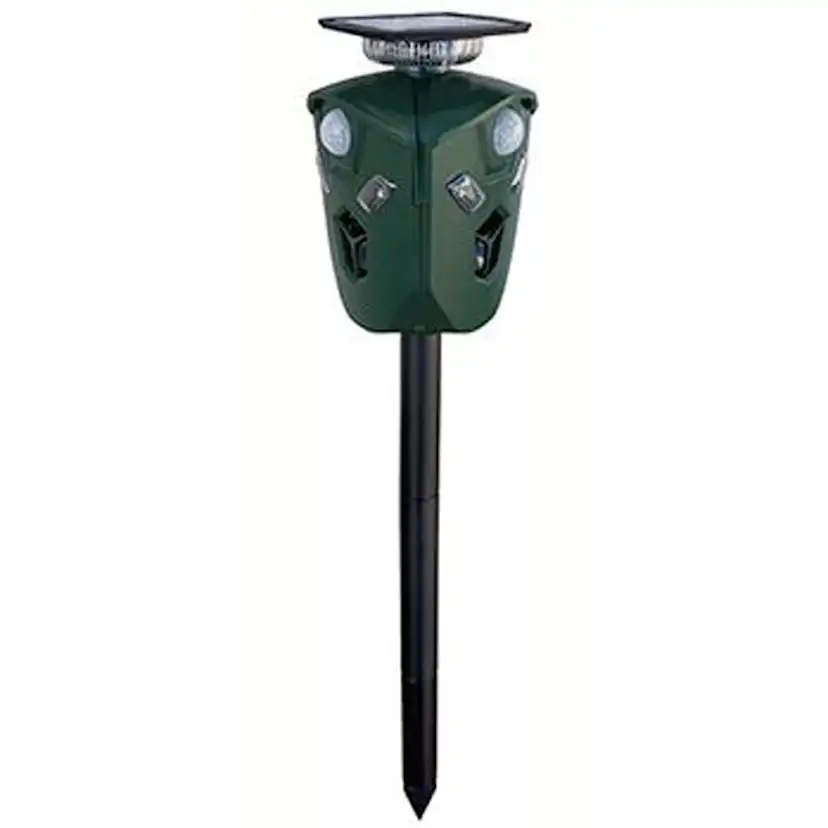 Ultraljudsskrämmare Ryom PIR360 Musskrämma & Råttskrämma med Larm för Trädgård