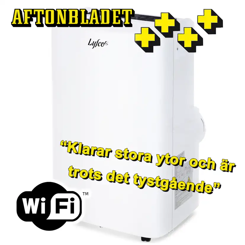 Portabel AC Lyfco med Värmefunktion 58m² 4100W/14000BTU