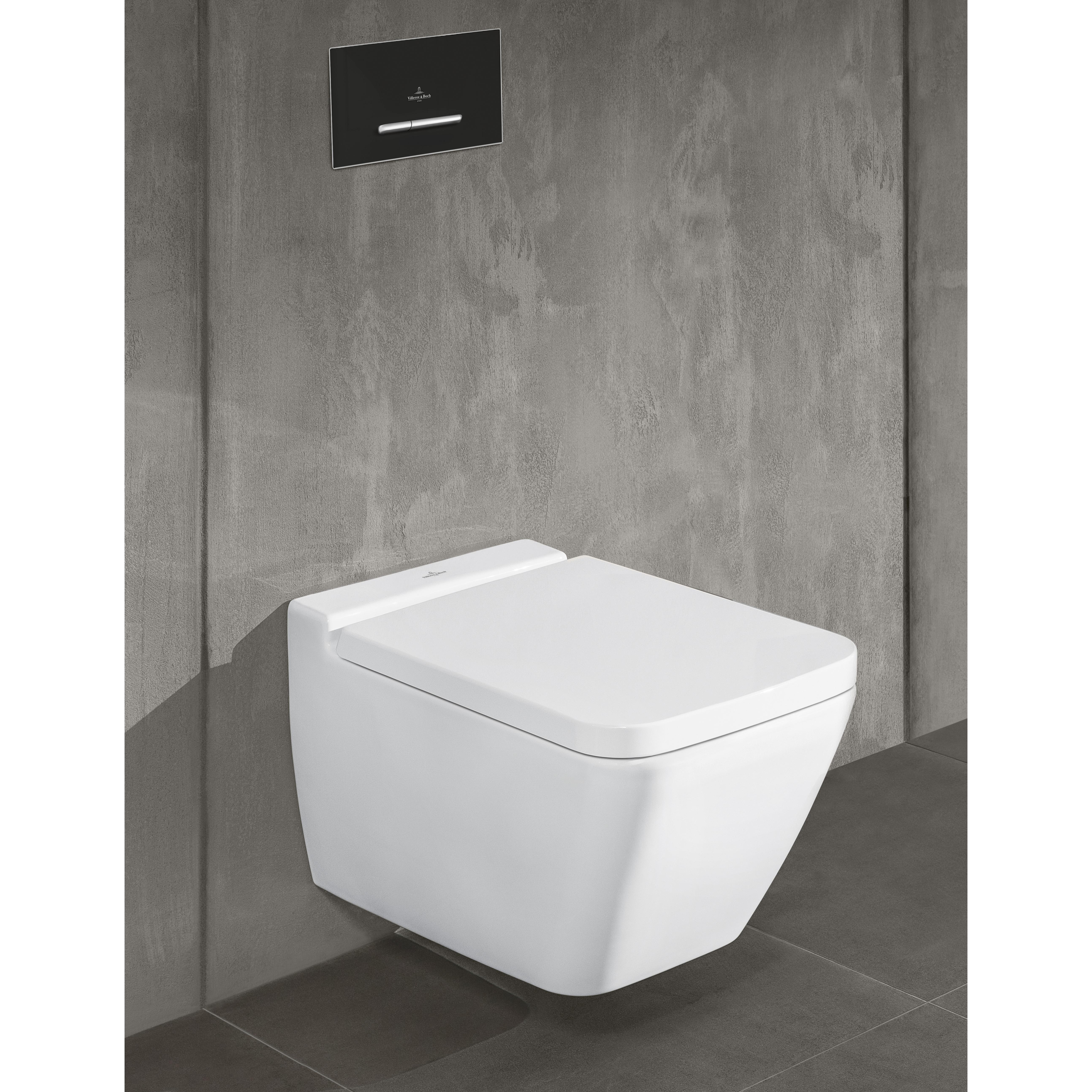 Spolknapp Villeroy & Boch ViConnect installationssystemen 92 Antracit Matt