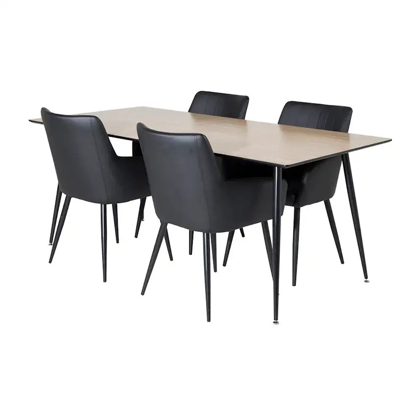 Matgrupp Venture Home Silar Ø120 cm med 4st Comfort Matstolar