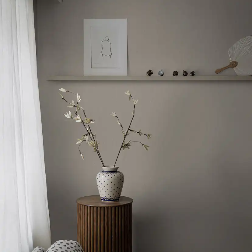 Tapet Boråstapeter Linen Muscot 4313 EasyUp, Enfärgad Beige