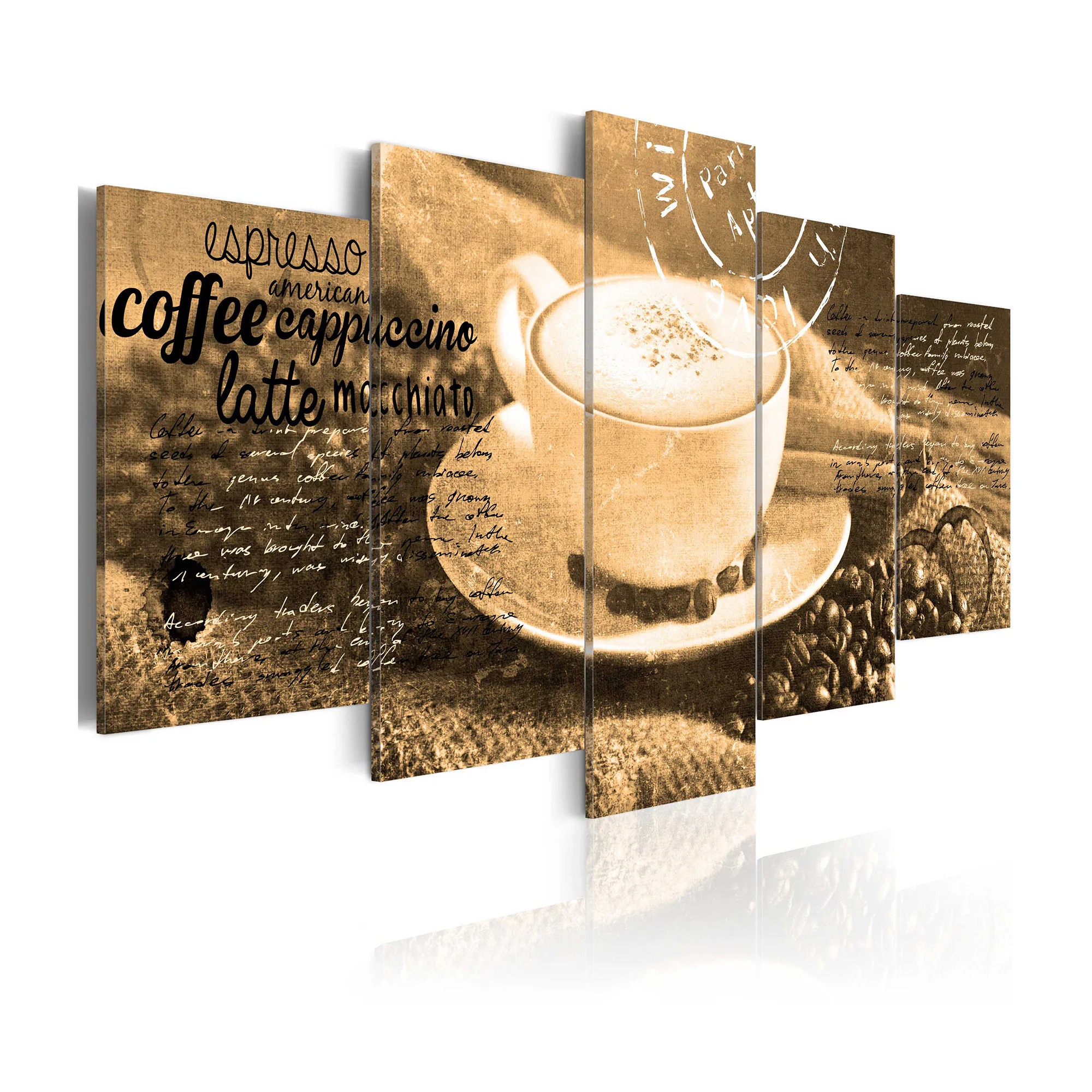 Tavla Arkiio Coffe Espresso CappuccIno Latte Machiato Sepia