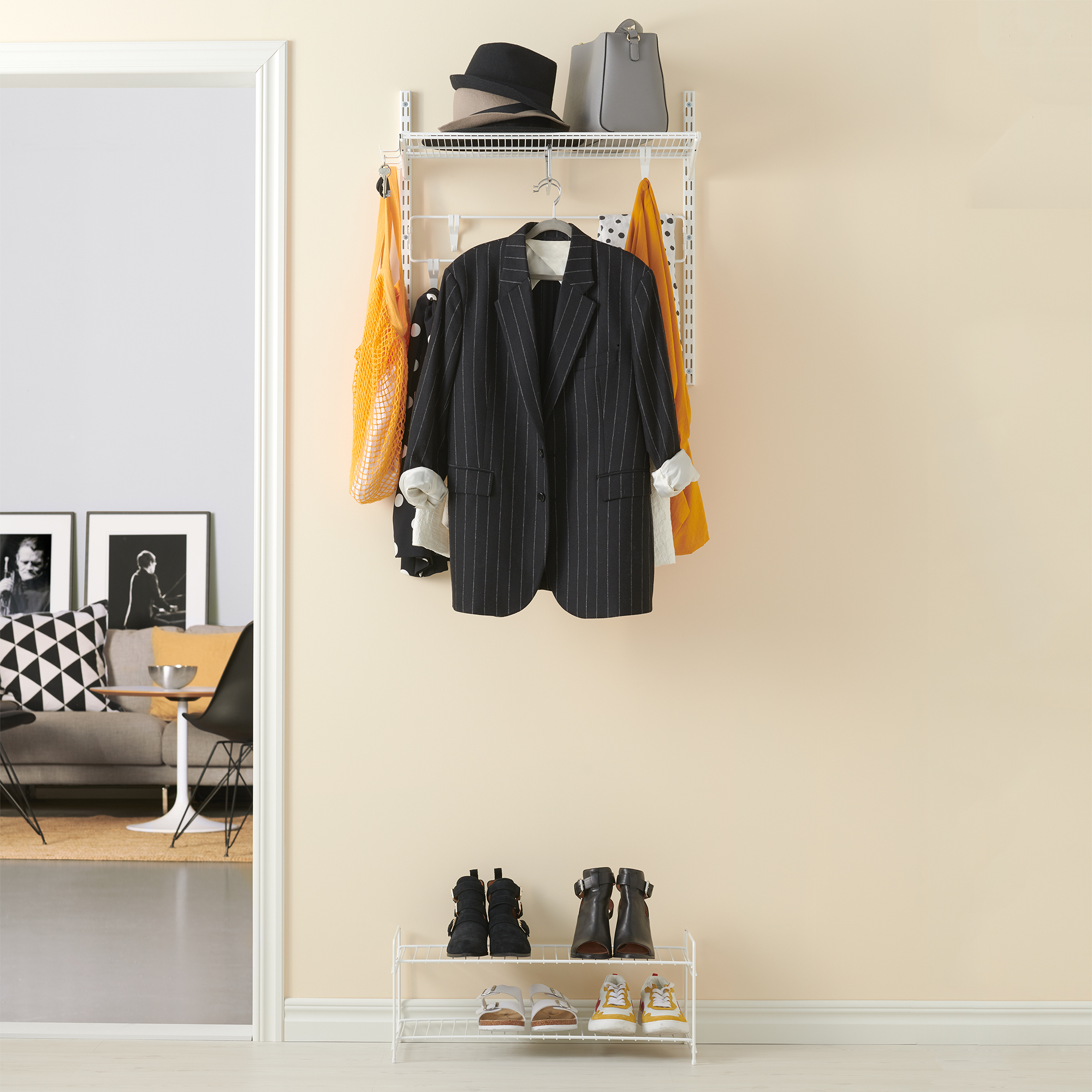 Skohylla Elfa Fristående Vit