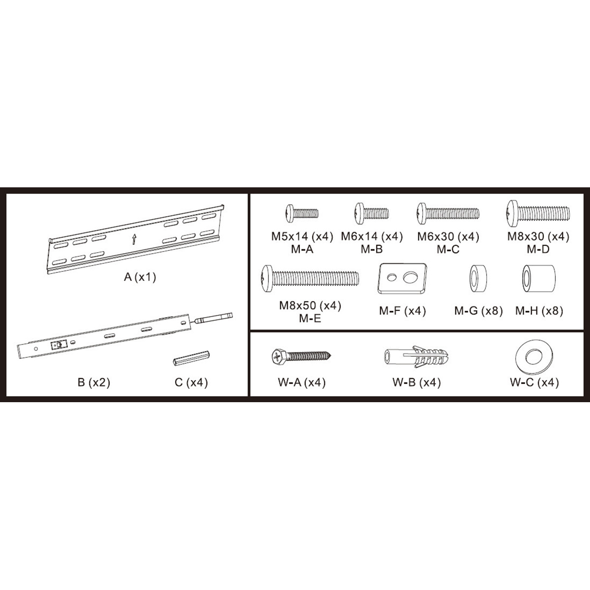 Väggfäste Mozi Slim Series FWM-1 32-55 tum
