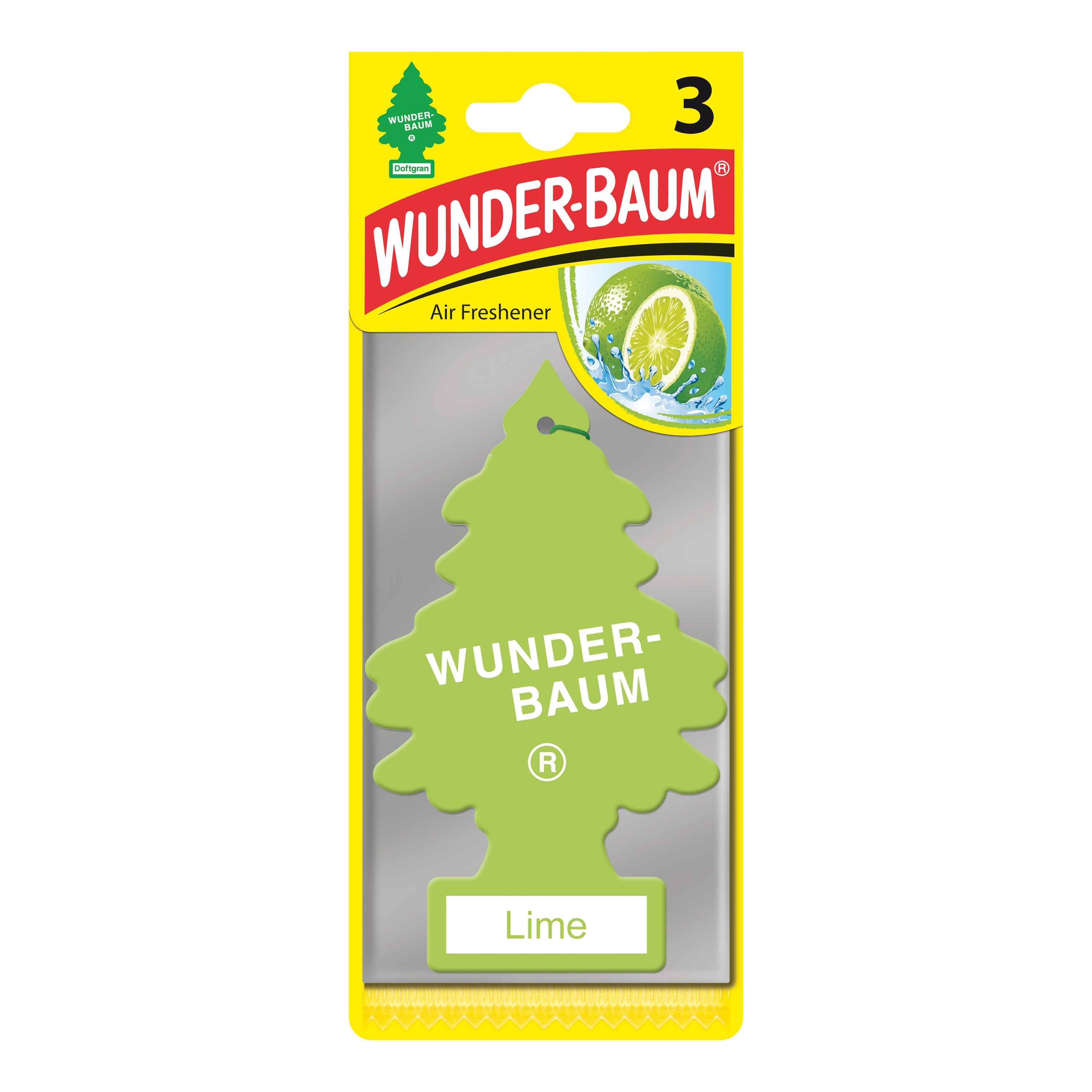 Luftfräschare Wunder-Baum Lime 3-pack