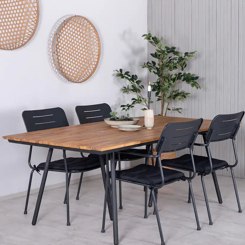 Matgrupp Venture Home Chane med 4 Nime Matstolar