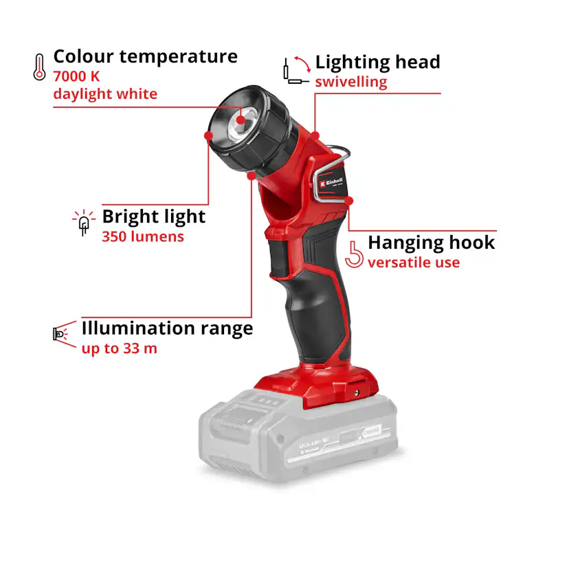 Lampa LED Einhell TE-CL 18 Li H Solo