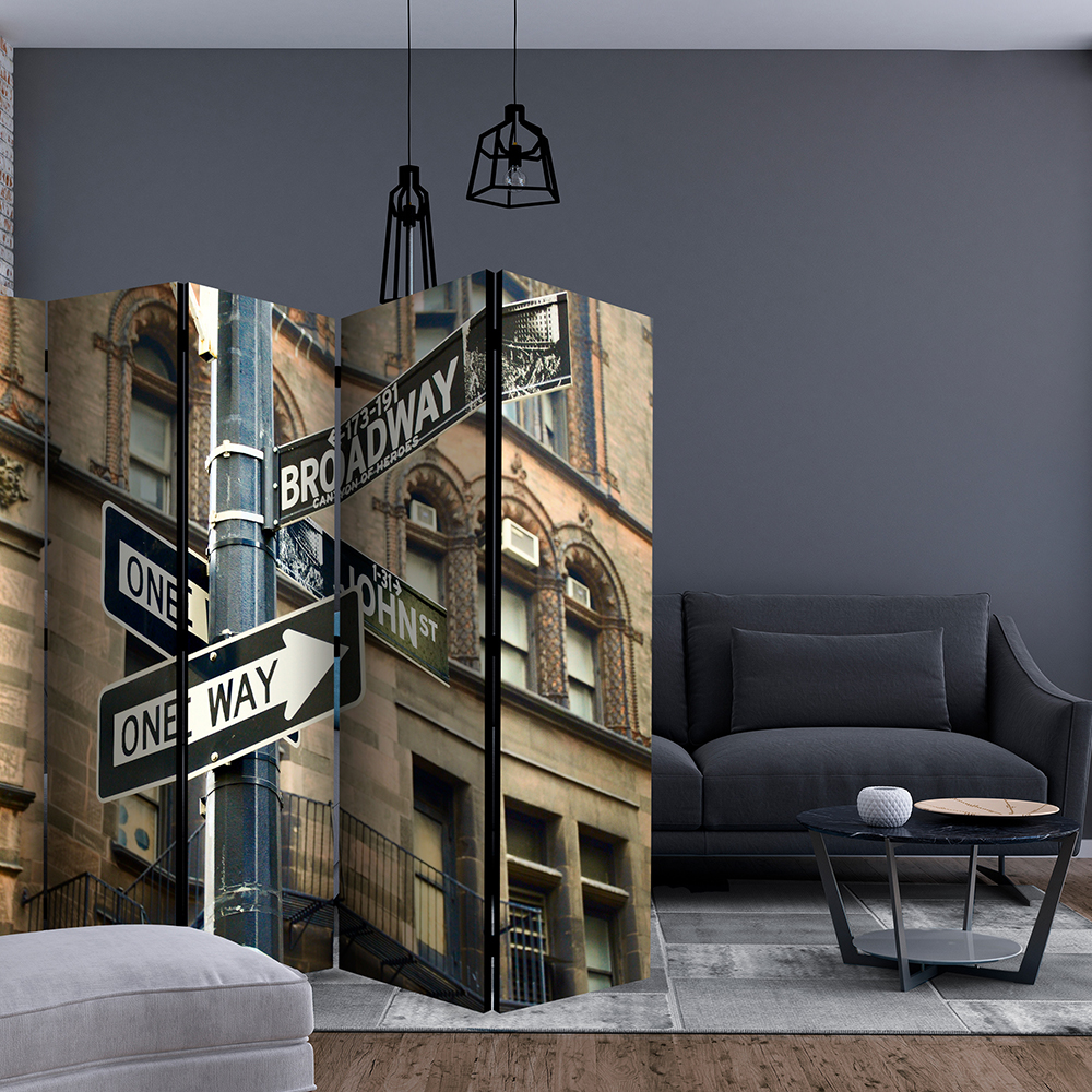 Rumsavdelare Arkiio All Roads Lead To Broadway II 225x172 cm