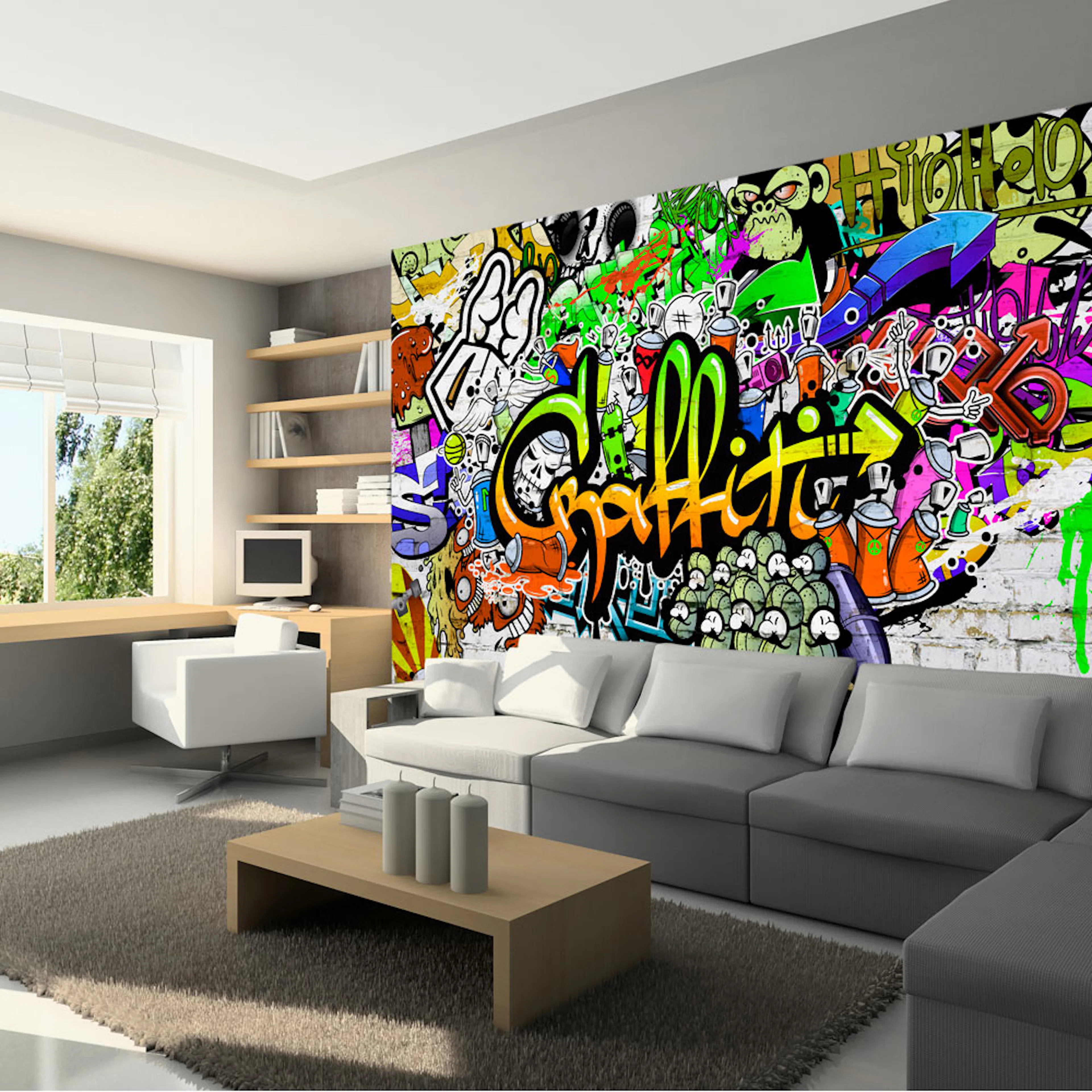 Fototapet Arkiio Graffiti On The Wall