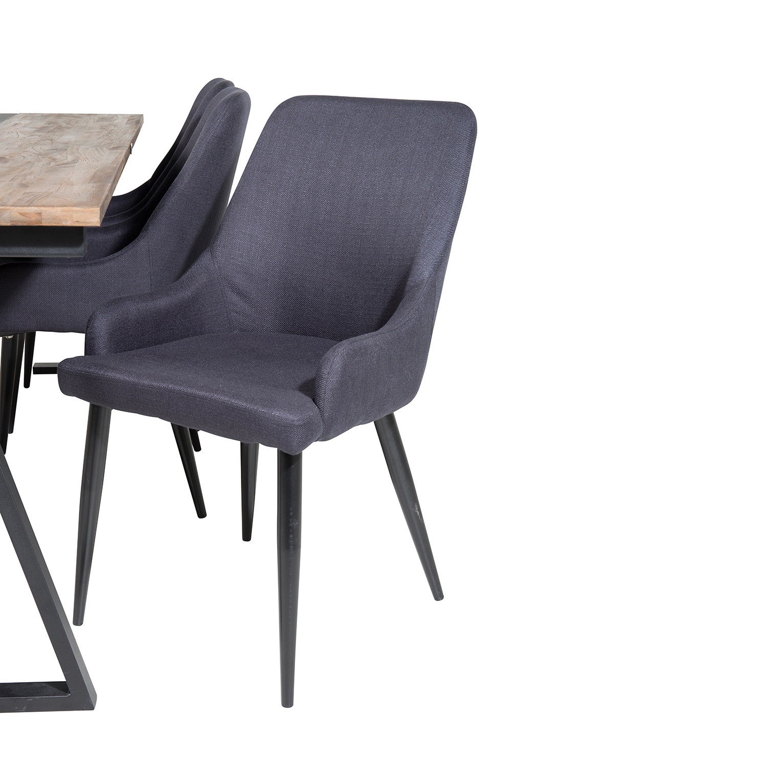 Matgrupp Venture Home Jane med 6 Plake Stolar Mörk Teak