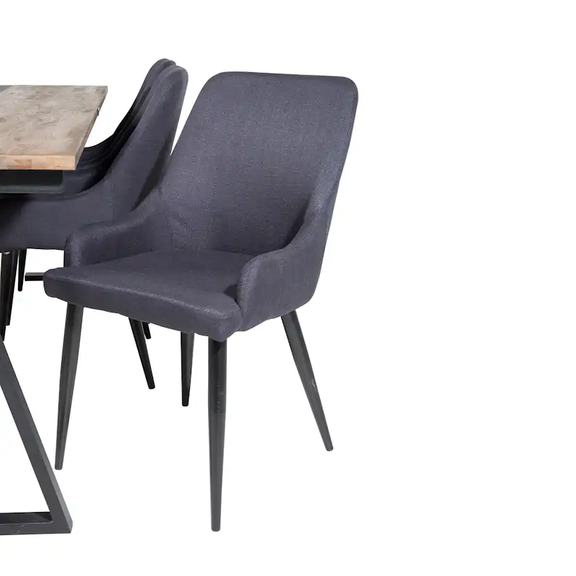 Matgrupp Venture Home Jane med 6 Plake Stolar Mörk Teak